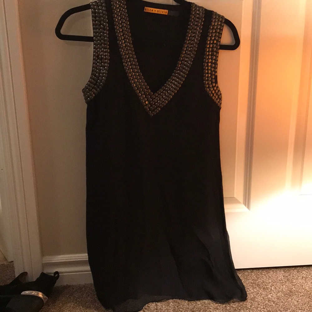 Black beaded dress